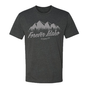 Forever Idaho Mountains Charcoal T-Shirt