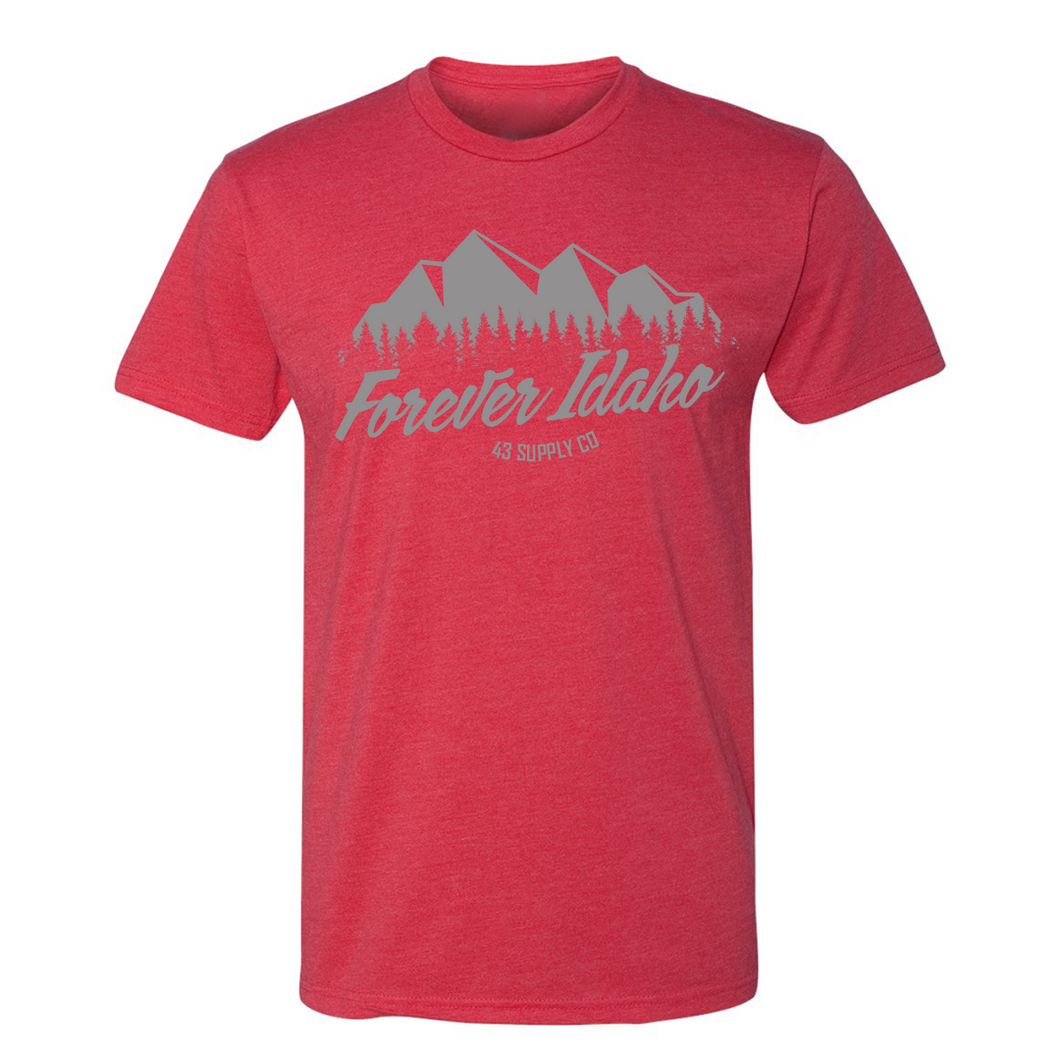 Forever Idaho Mountains Red T-Shirt